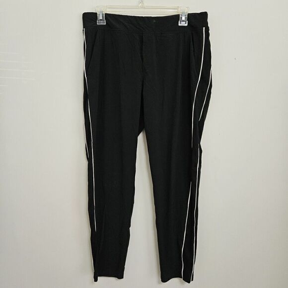 Athleta Pants Womens Size 8 Black Jogger Sweats Athletic Gym Athleisure Pockets - Picture 1 of 10
